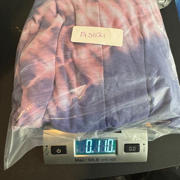 LOGO by Lori Goldstein 4X Purple Pink Tie Dye Long Sleeve Cotton‎ Tunic Top - Picture 8 of 8